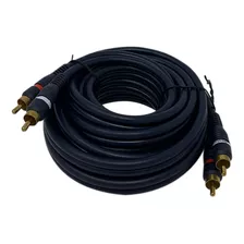 Cable De Audio 2 Rca A 2 Rca, 12 Pies/negro/macho A Macho