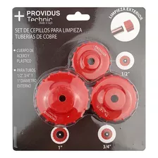 Set Cepillos Rotativos Limpieza Tuberia Cobre Providus