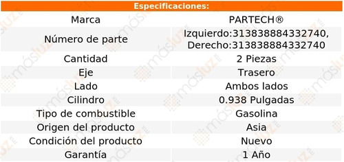 (2) Cilindros Ruedas Tra Lumina Apv 6 Cil 3.1l 92/95 Foto 2