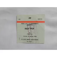 Entrada Iggy Pop, Obras Sanitarias 1992