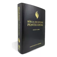 Bíblia De Estudo Pentecostal Grande Edição Global Capa Luxo (preta) Cpadsp