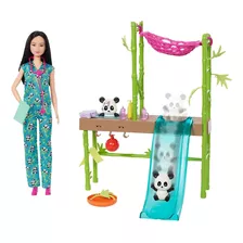 Barbie Profesiones Set De Juego Cuidadora De Pandas