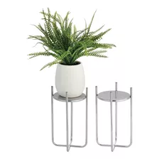 Mdesign Metal Steel Modern 12 Pulgadas Soporte De Planta Med