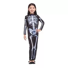 Brcus Children Skeleton Halloween Costumes Role Play Girls C