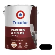 Látex Mate Paredes Y Cielos 1gln Negro Tricolor