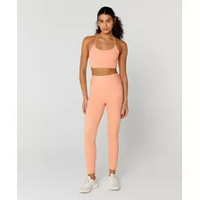 Calça Legging 7/8 Flex Coral Fitness Alto Giro Academia