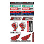 Honda Racing Sport Kit De Stickers Con Resina Planilla Rh05