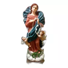 Virgen Desatanudos, Figura De Resina, 32 X 10 X 9 Cm