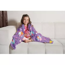 Manta Fleece De Sofá Infantil Sonho Encantado Fadas Lepper