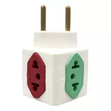 10 Benjamin Adaptador Cubo Colorido Tomada 2 Pinos 10a E 20a