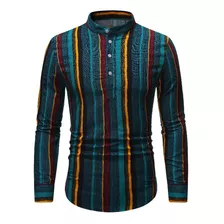 Camisa Masculina De Linho Coat Soft Indian Nation, Fina, Man