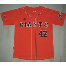 Camisa De Basebol San Francisco Giants adidas #42 Kroon Mlb