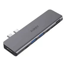 Aukey Hub Usb-c Con Hdmi Thunderbolt 3 Usb-c 2 Usb 3.0cb-c76