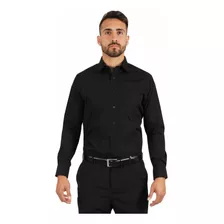 Camisa Negra O Blanca Lisa Para Hombre