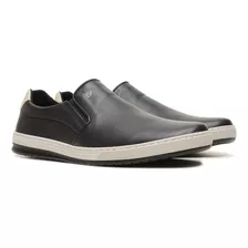 Sapatenis Slip On Masculino Em Couro Freeway - Track