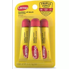 Protetor Labial 10g 3 Unidades Clássico Carmex Original