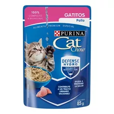 Alimento Cat Chow Pouch Gatitos Pollo De 85g