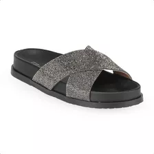 Sandalia Rasteira Birken Feminino Addan Rasteirinha Brilho S