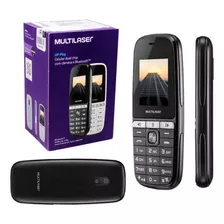 Celular Telefone Simples Idoso Dual Chip Preto Com Radio