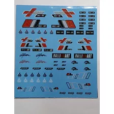 Water Slide Decal Ralli Art P/ Miniaturas 1/64