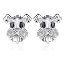 Jewelrypalace Schnauzer Terrier Perro Cachorro Mascota Arete