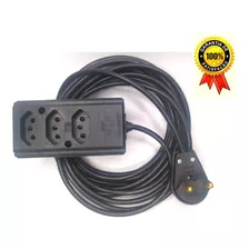 Extensão Elétrica 7 Mts 10a/20a Cabo Pp 2x1,5mm Reforçada