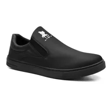 Tênis Slip On Casual Masculino Liso Conforto Dia A Dia