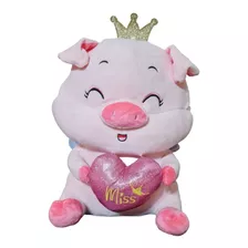 Cerdita Cerdo Chancho De Peluche 42cm