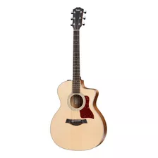 Guitarra Acústica Taylor 200 214ce Para Diestros Natural Satin