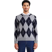 Sweater Hombre Crafted Crewneck Regular Fit Gris Dockers