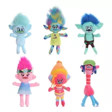 Kit De Pelúcia Trolls Poppy Branch Com 6