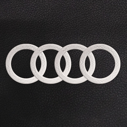 Bolsa  De Basura Para Carro Logo Audi Blanco Foto 3