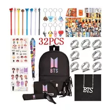 Mochila Casual Para Portátil K-pop Bts De 32 Piezas