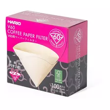 Filtro De Papel Hario V60-02 Branco 100 Unidades Tamanho 02