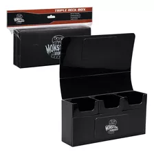 Caja De Almacenamiento Monster Magnetic De Tres Pisos (negra