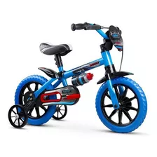 Bicicleta Infantil Nathor Veloz Aro 12 Azul P/ 3 A 5 Anos