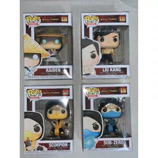 Colección De Funko Set 4 Piezas Mortal Kombat