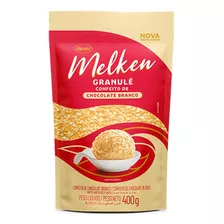 Confeito De Chocolate Branco 400 G Granulé Melken Harald