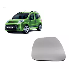 Vidrio De Espejo Plano Con Base Fiat Qubo Izquierdo