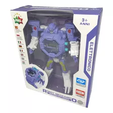 Transformers Robot Reloj Juguete Azul