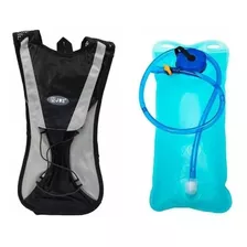 Mochila Vermelha E Cinza Térmica Hidratação Refil Água 2l.