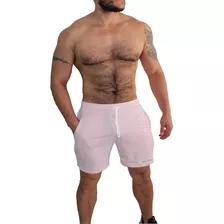 Pantaloneta, Short Largo Medio De Gym, Casual De Hombre 