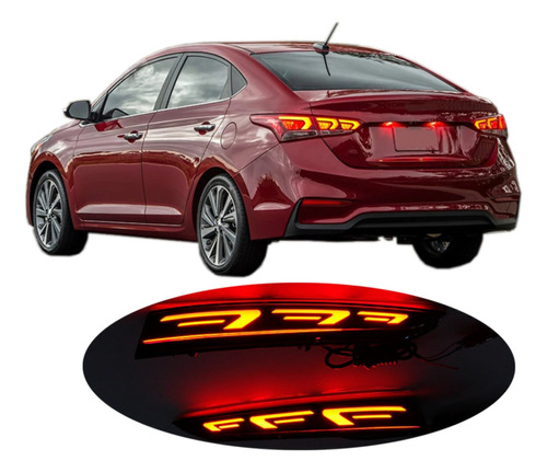 Reflector Led Compatible Con Hyundai Accent 2018 Al 2022 Foto 6