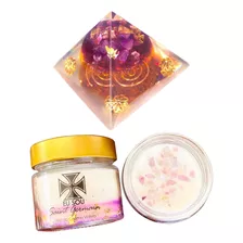 Kit Orgonite Pirâmide Saint Germain + Vela Saint Germain