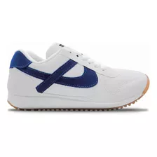 Tenis Panam Casual Deportivo Jogger Blanco Azul Marino