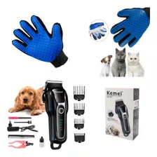 Maquina Cortar Pelos Cães E Gatos Recarregavel + Brinde