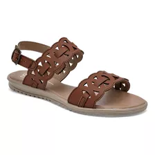 Sandalia Para Mujer Yondeer 6320-4 Color Cafe Ce D8