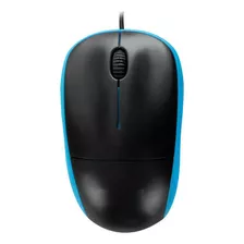 Mouse Óptico Chinamate Cm11b Azul Com Fio 1000dpi