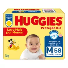 Fralda Huggies Proteção Diaria Tamanho M Com 58 Unidades 