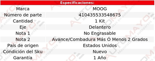 Kit Ajuste Caster/camber Del Moog Pathfinder Armada 04 Foto 2